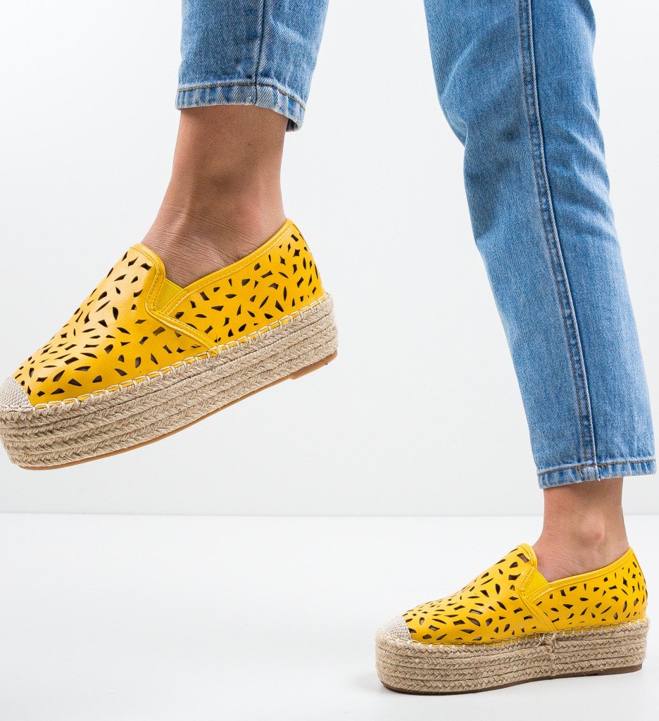 Poze Espadrile Aroq Galbene depurtat.ro 