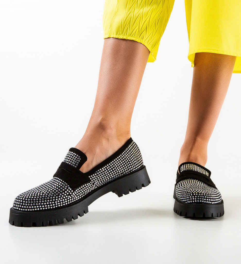 Pantofi casual chycer negri