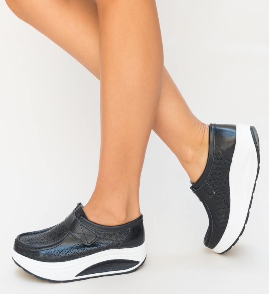 Pantofi Casual Cleva Negri 2022 ❤️ Pret Super depurtat imagine noua 2022