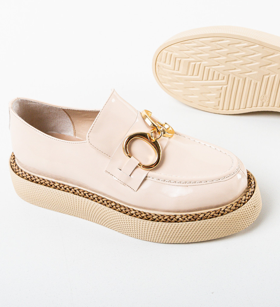 Pantofi casual dama alecsandri bej 2