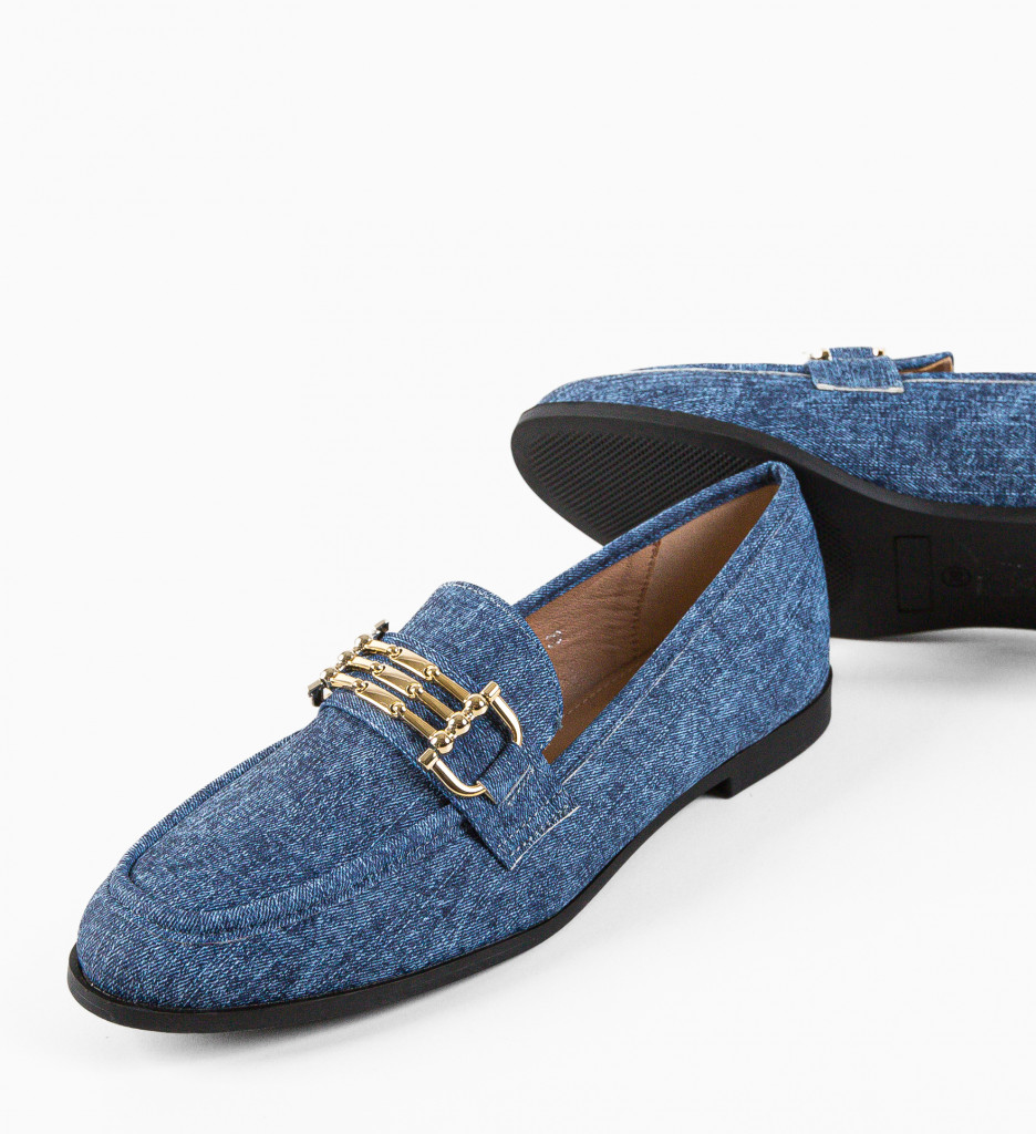 Poze Pantofi Casual dama Chivi Albastri DePurtat