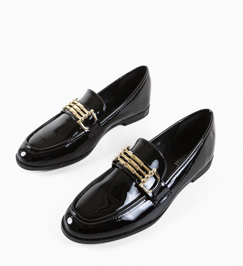 Poze Pantofi Casual dama Chivi Negri DePurtat