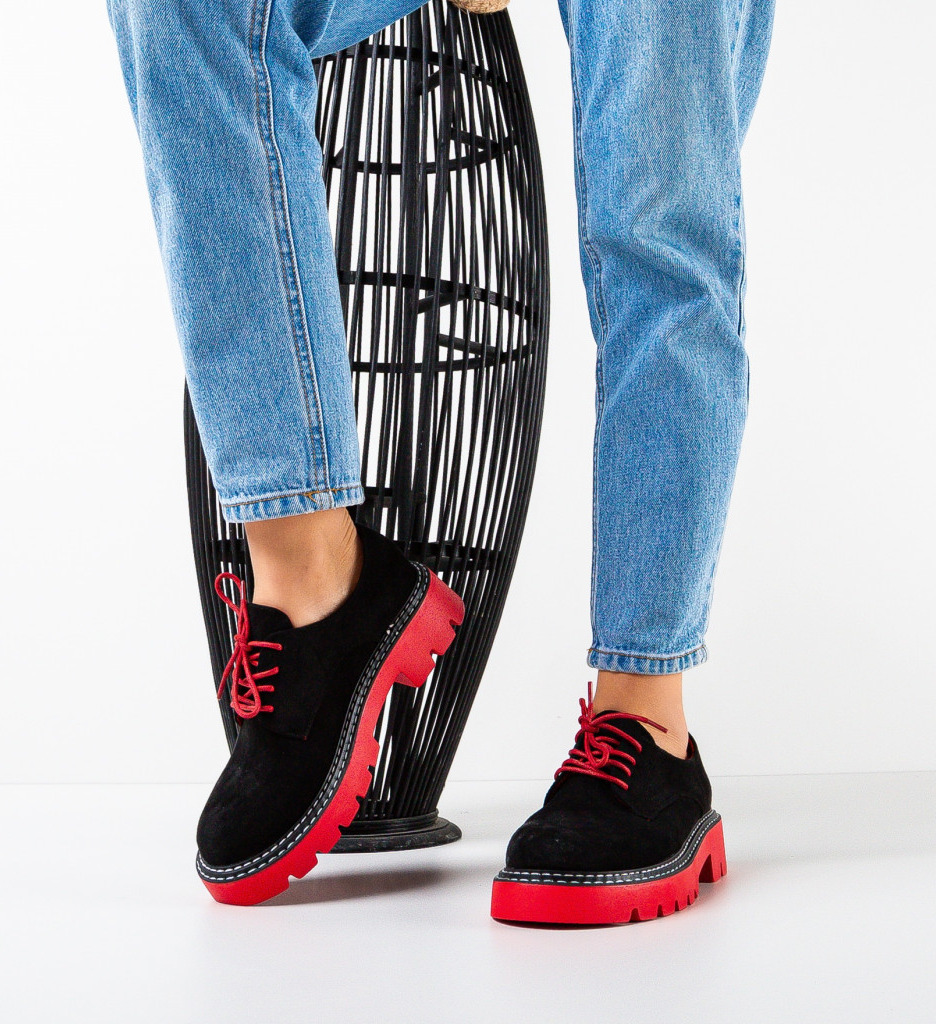 Pantofi casual dama lana negri 3