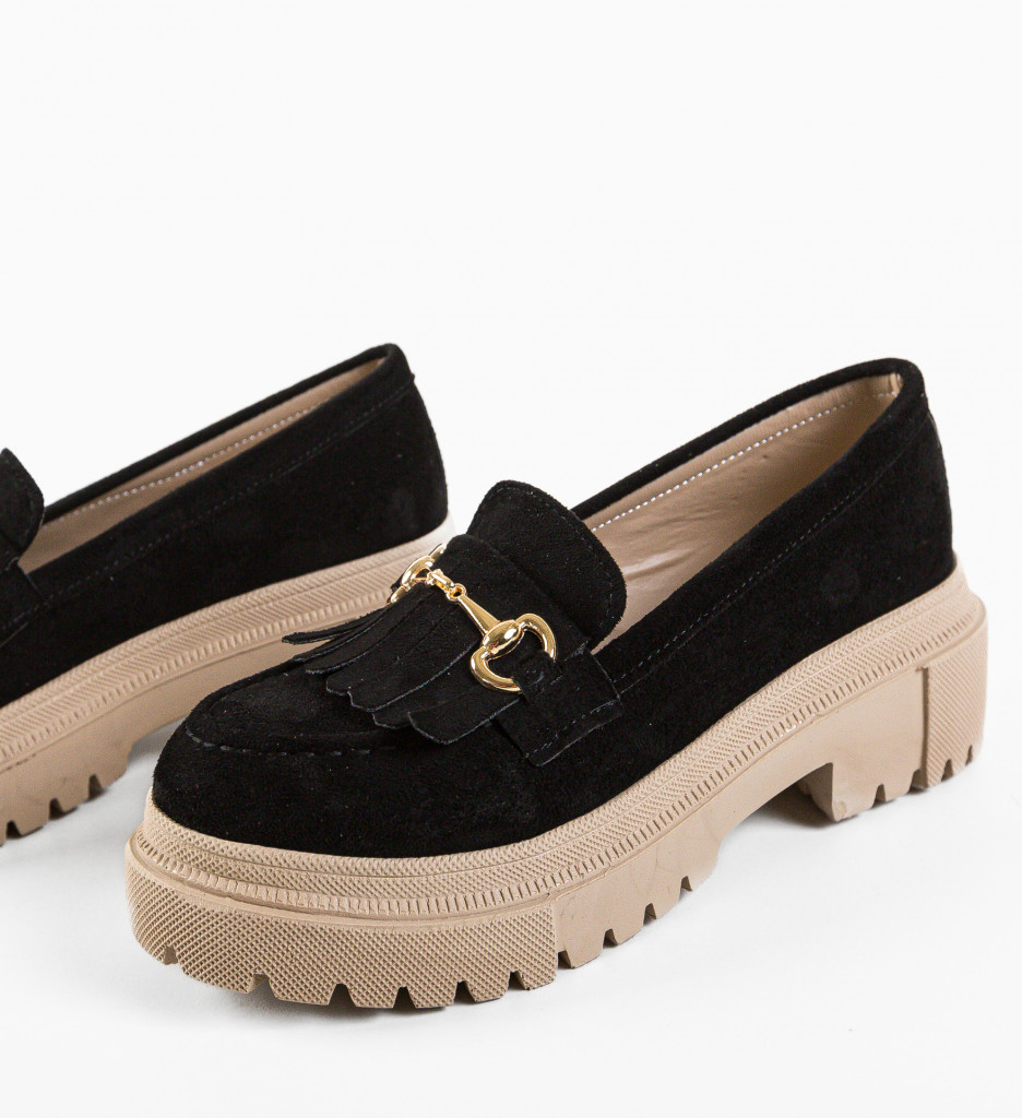 Pantofi casual dama majiko negre