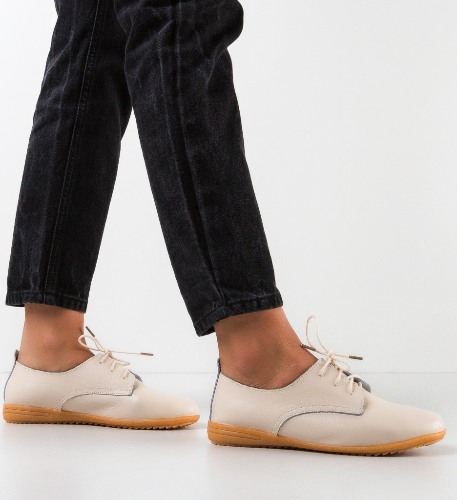 Pantofi casual dama ohaga bej