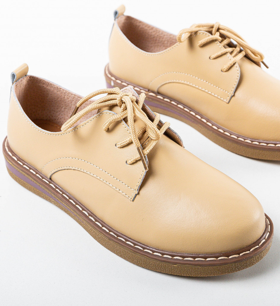 Poze Pantofi Casual Doria Bej depurtat.ro 