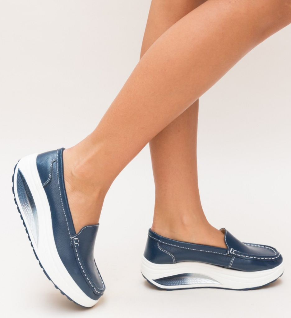 Poze Pantofi Casual Drigo Albastri depurtat.ro 