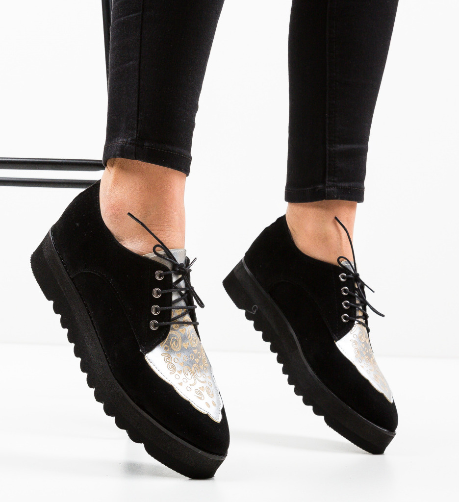 Pantofi casual egypt negri 2