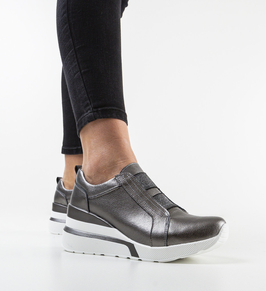 Pantofi casual honey gri