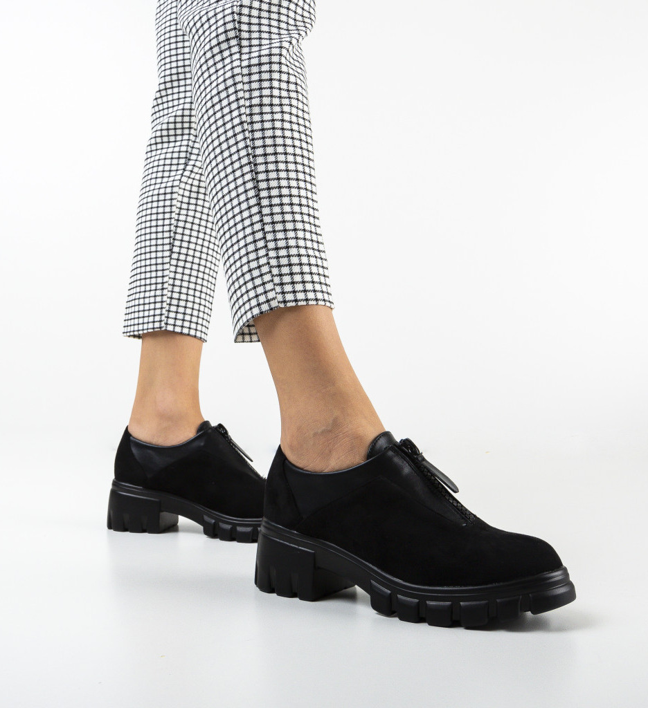 Pantofi casual horton negri 2