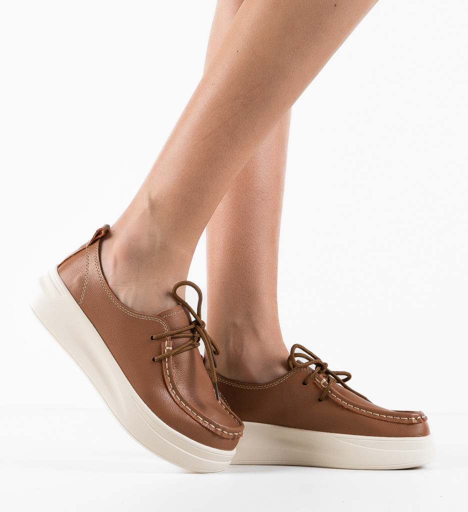 Poze Pantofi Casual Jange Camel DePurtat