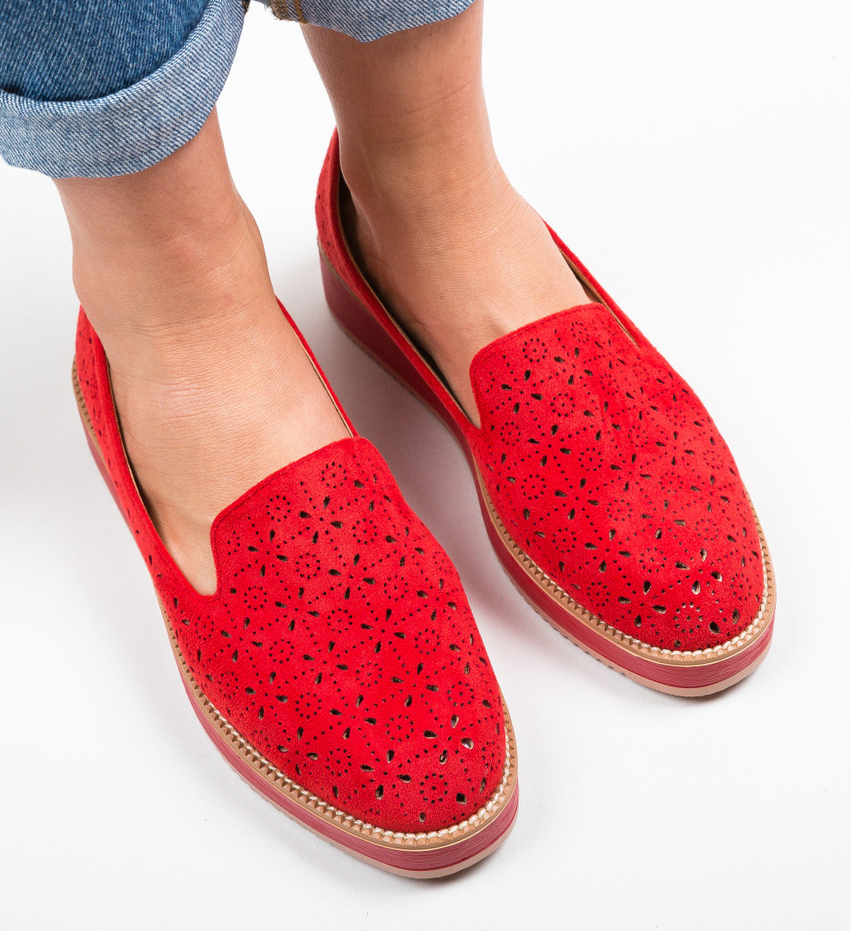 Pantofi Casual Omega Rosii