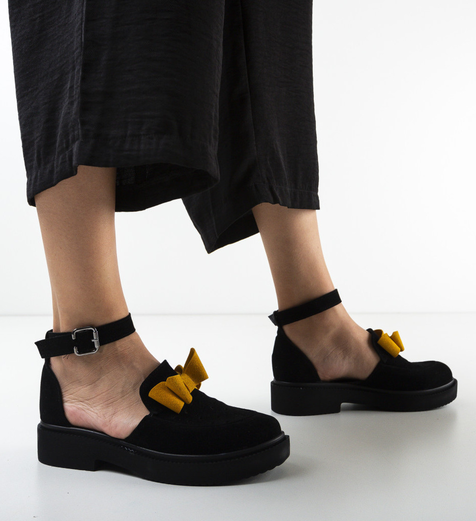 Pantofi casual pretty negri 8