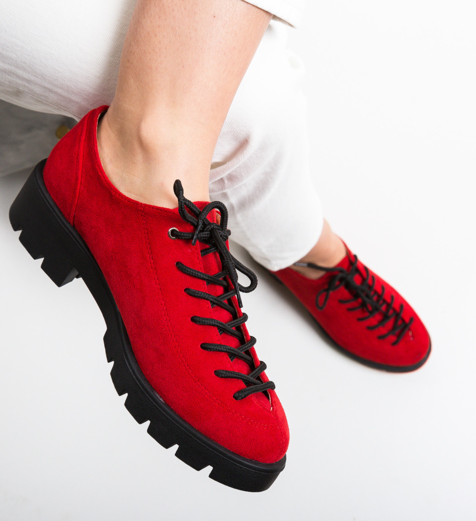 Pantofi casual rees rosii