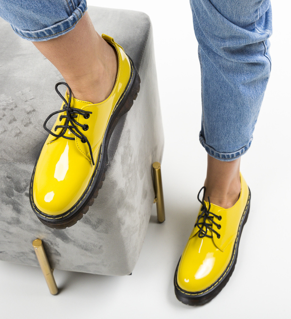 Pantofi Casual Riley Galbeni