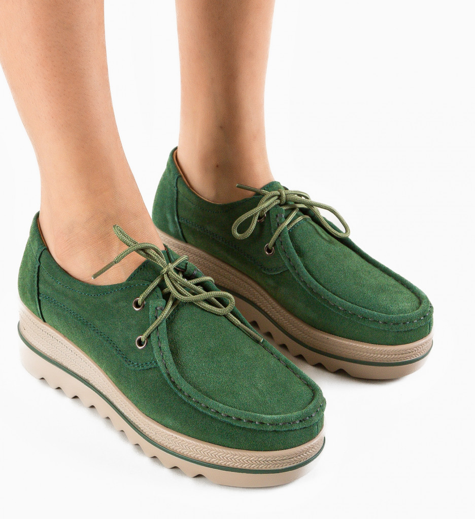 Pantofi Casual Sagrio Verzi
