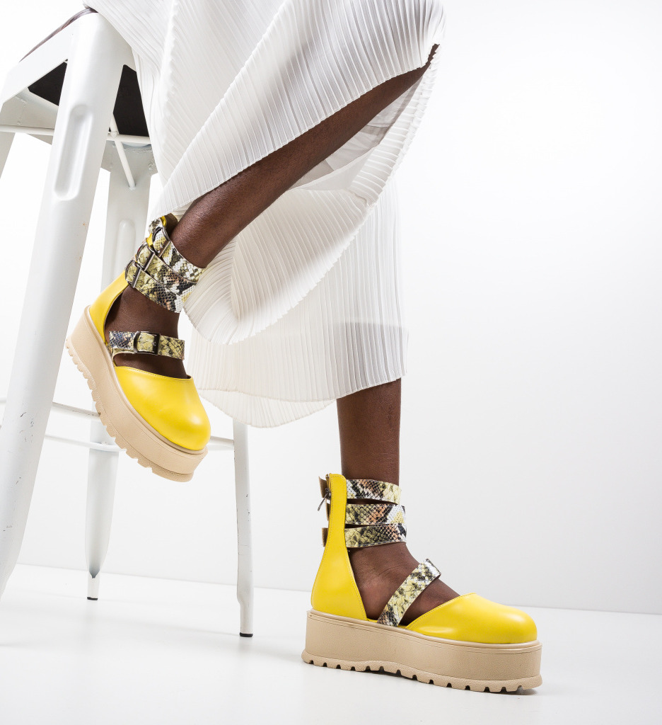 Pantofi Casual Sefma Galbeni