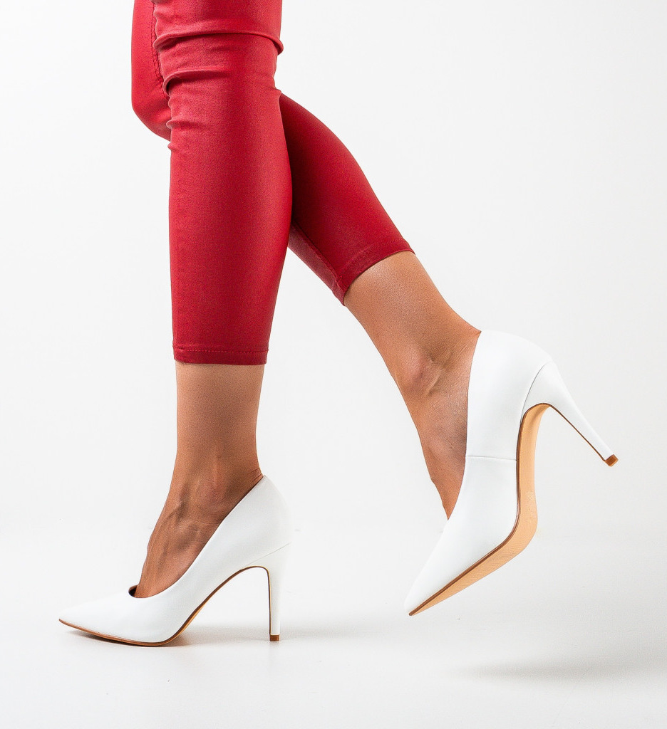Pantofi dama toney albi