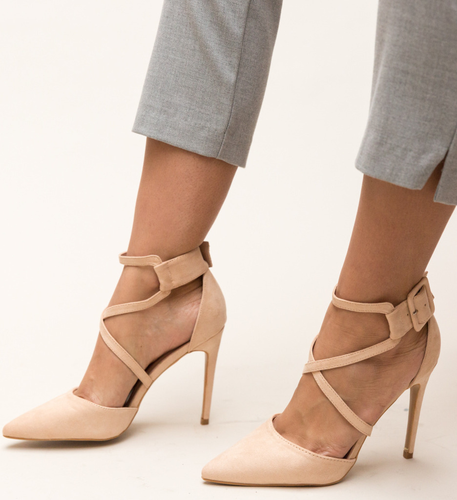 Pantofi Hebe Nude