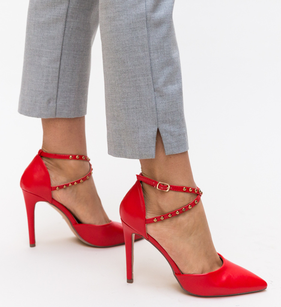 Pantofi Maxine Rosii