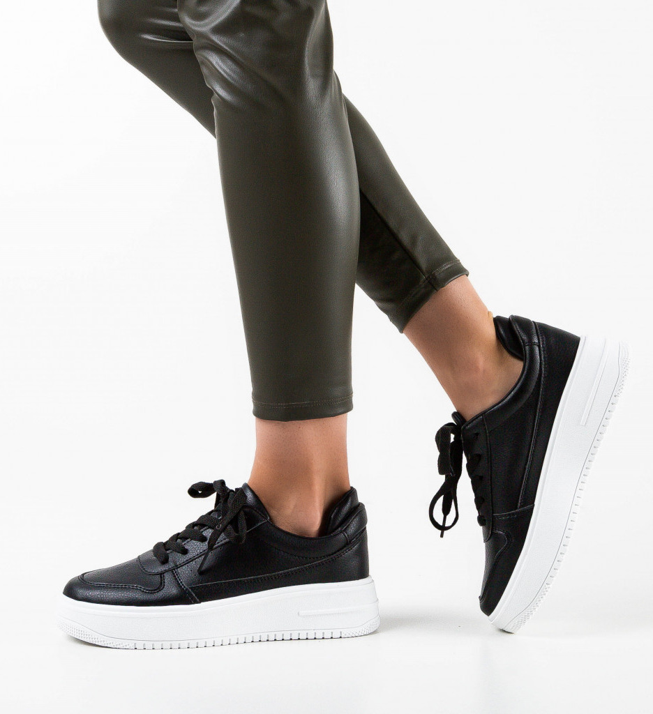 Sneakers dama naturalas negri