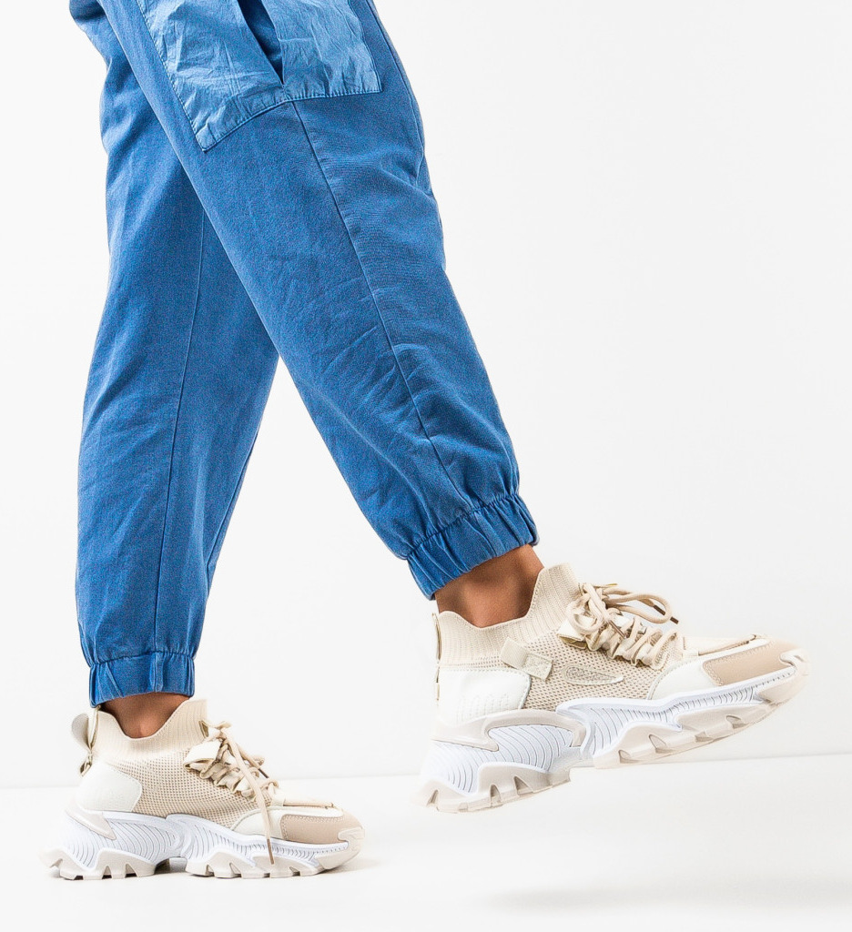 Sneakers dama oriem bej