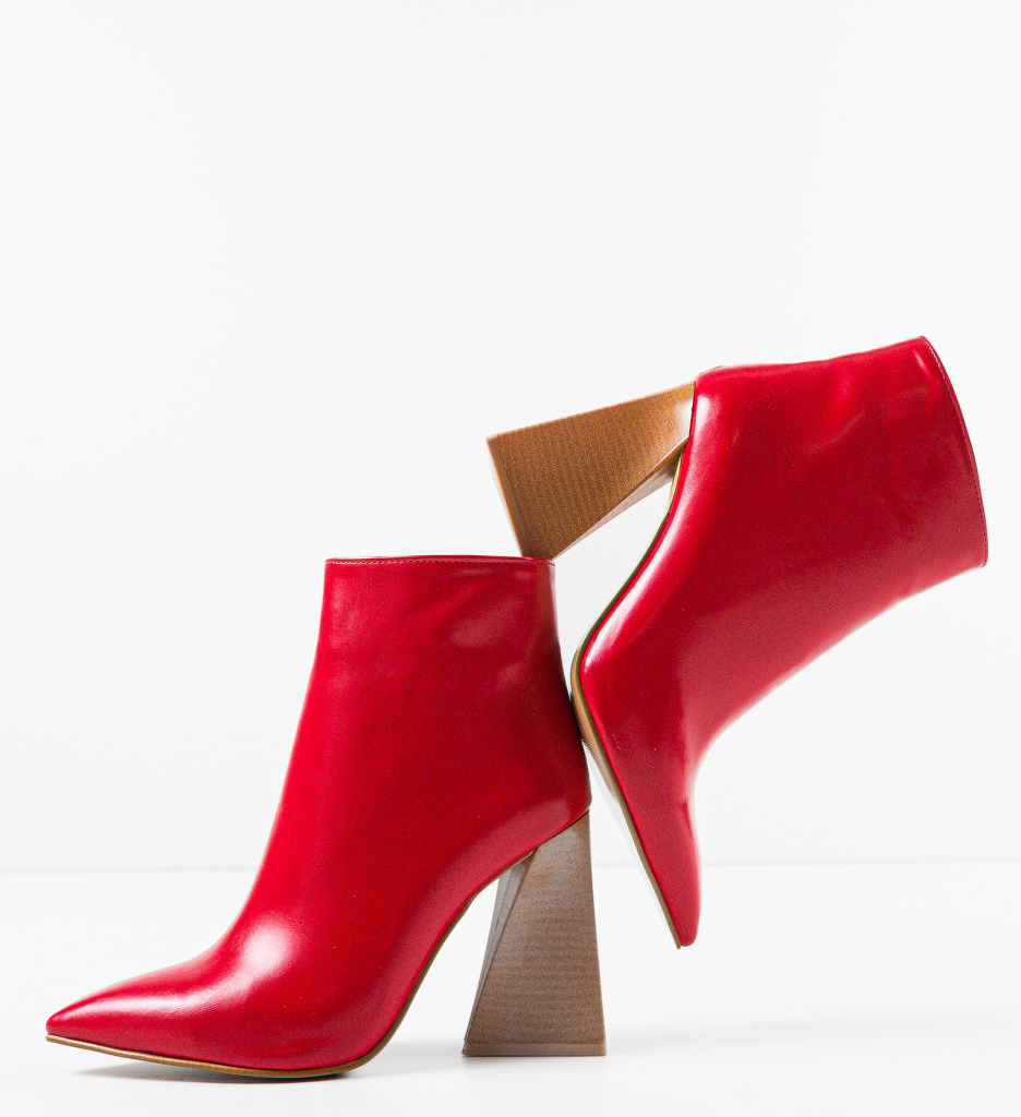 Botine dama rafa rosii 3