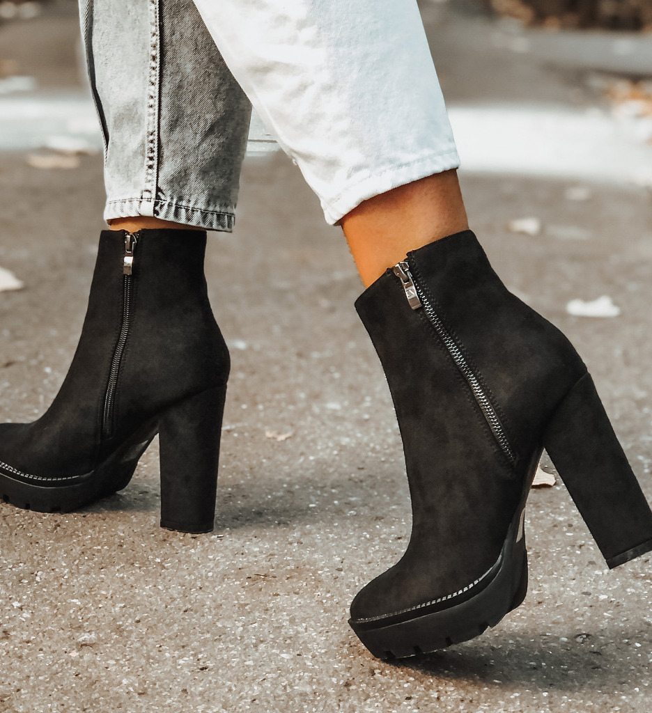 Botine Laing Negre
