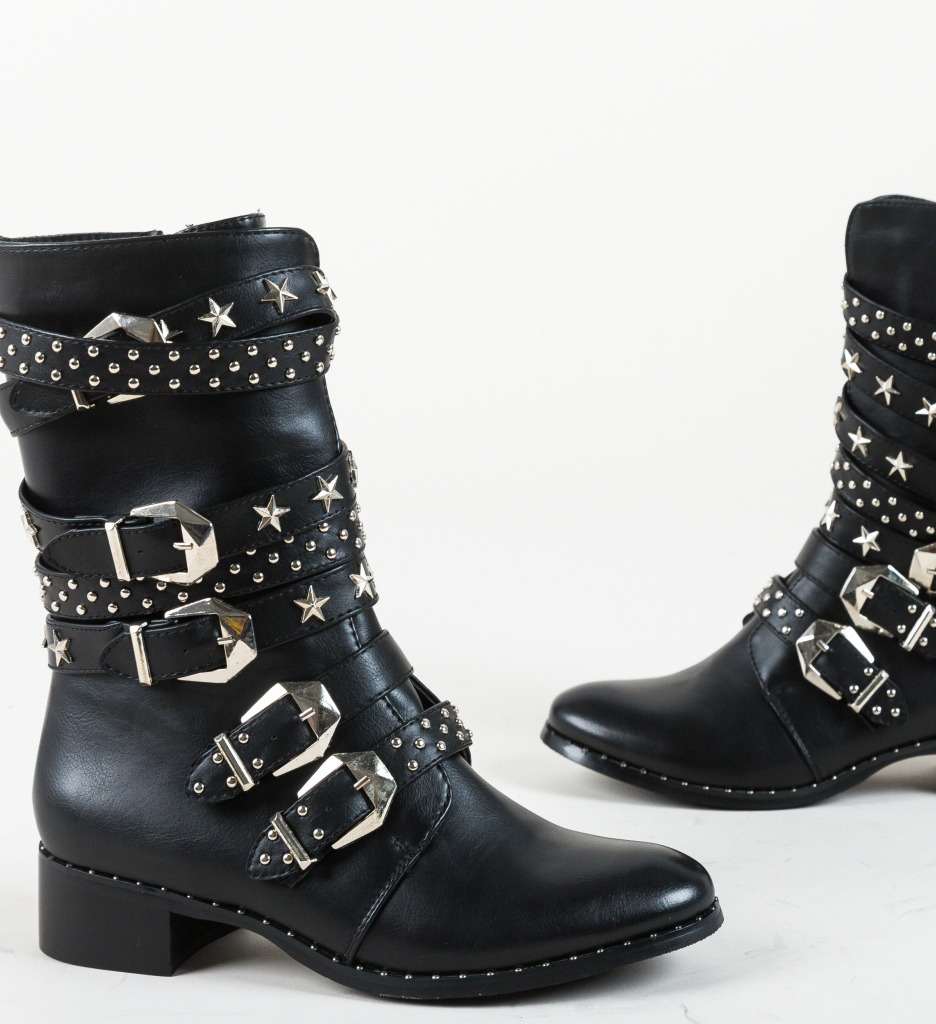 Ghete lacey negre