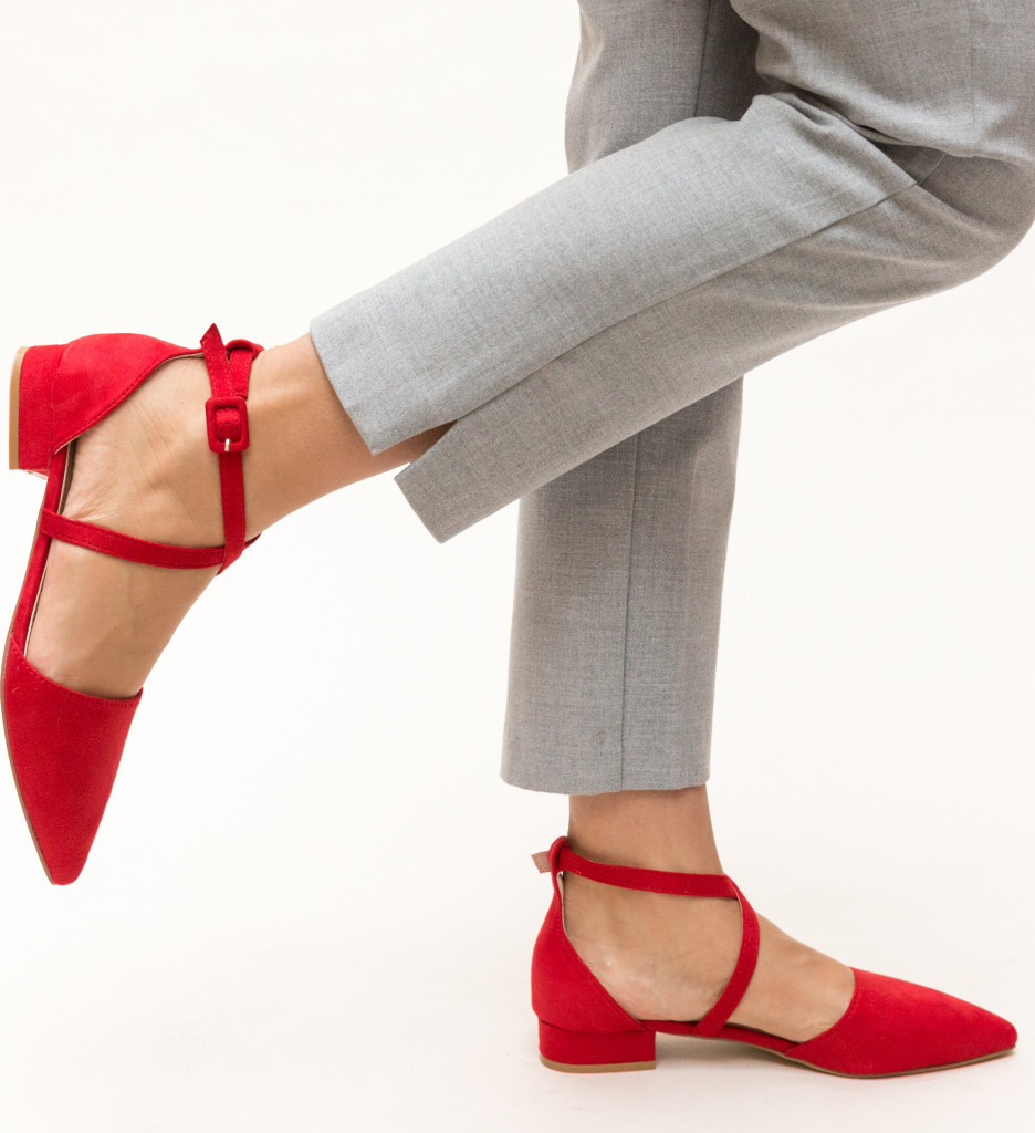 Pantofi Amisha Rosii