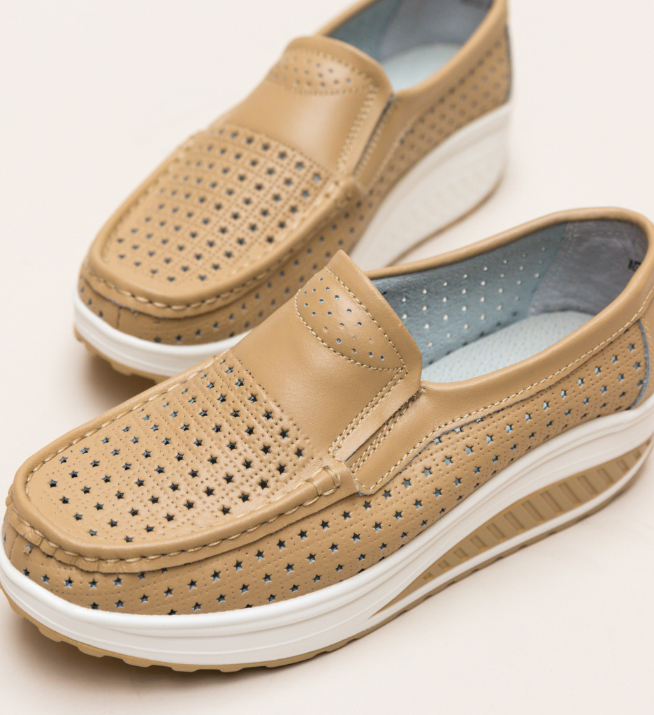 Poze Pantofi Casual Bicaz Bej depurtat.ro 