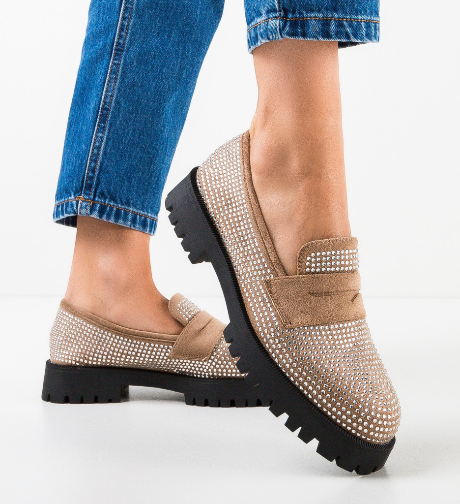 Pantofi casual chycer khaki