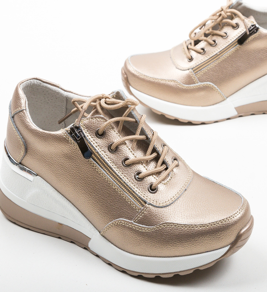 Pantofi Casual Conar Aurii