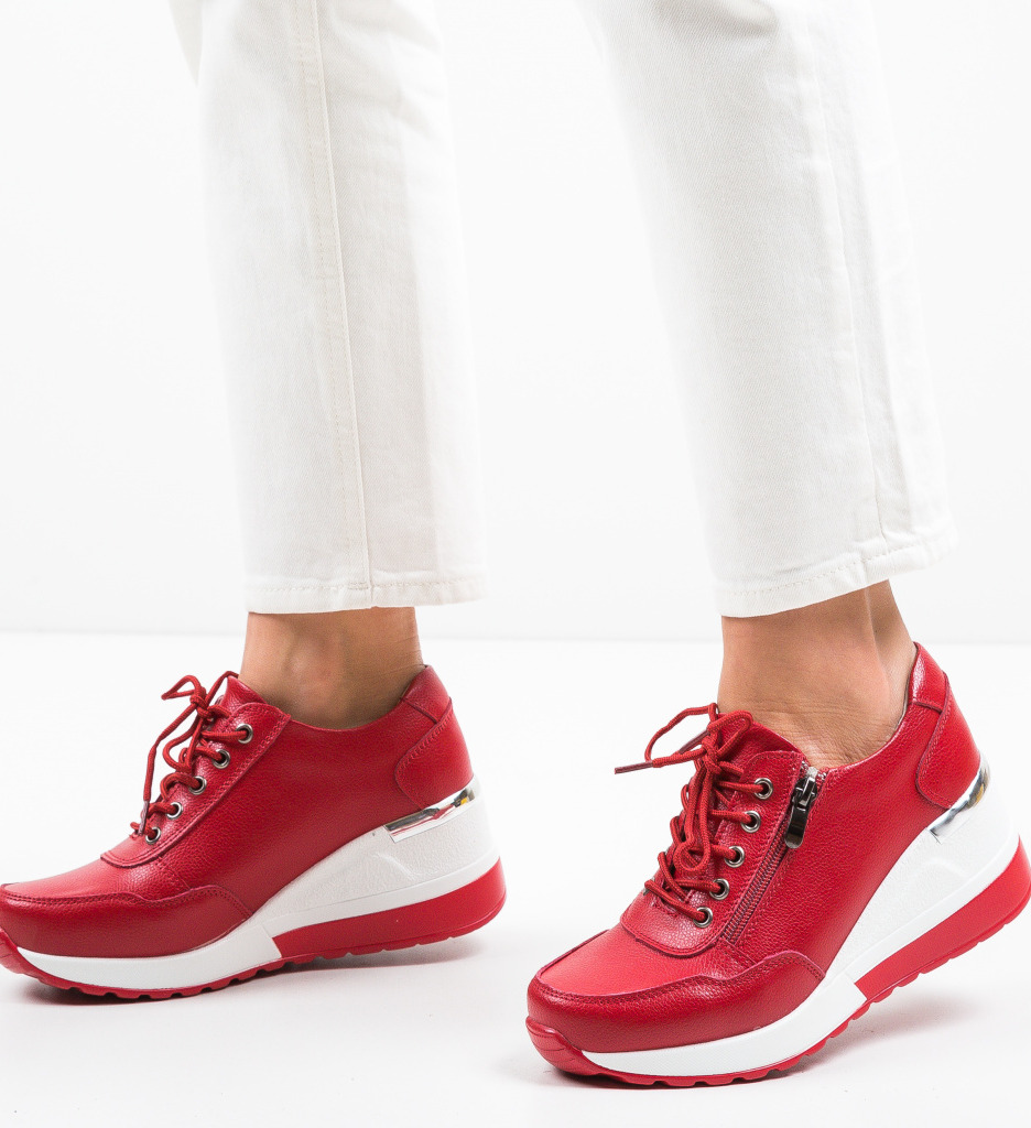 Pantofi Casual Conar Rosii