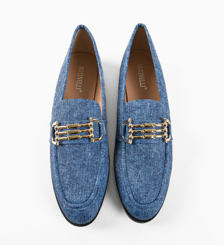 Poze Pantofi Casual dama Chivi Albastri DePurtat