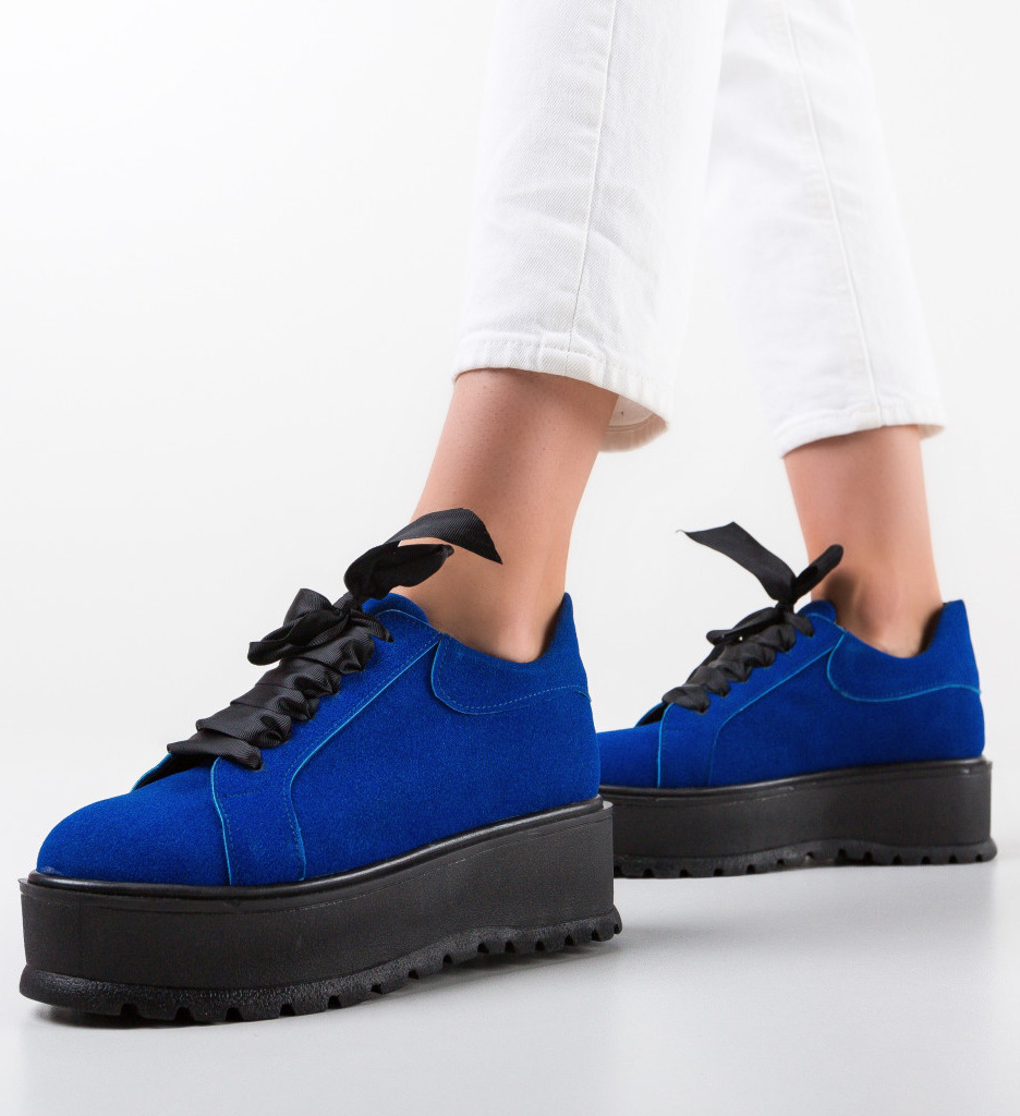 Pantofi casual dama dylyan albastri 2
