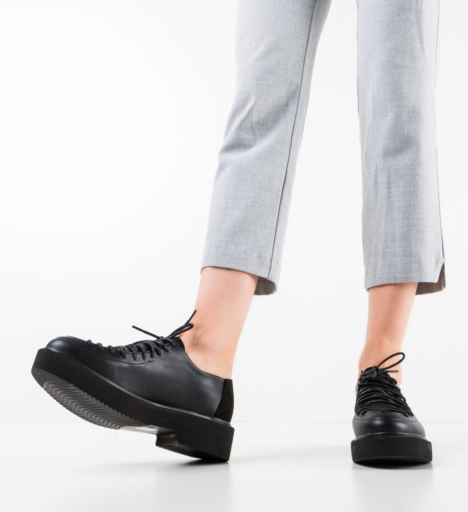 Pantofi casual dama lase negri