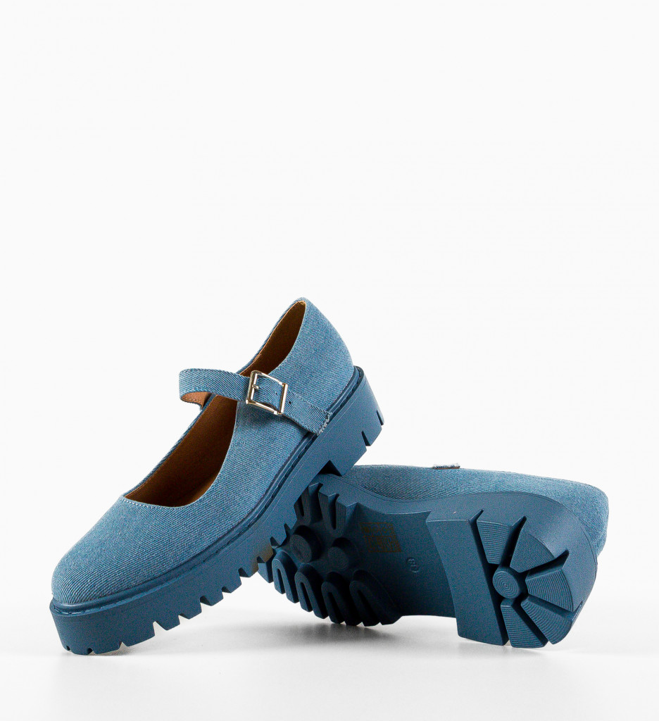 Poze Pantofi casual dama Mersey Albastri DePurtat