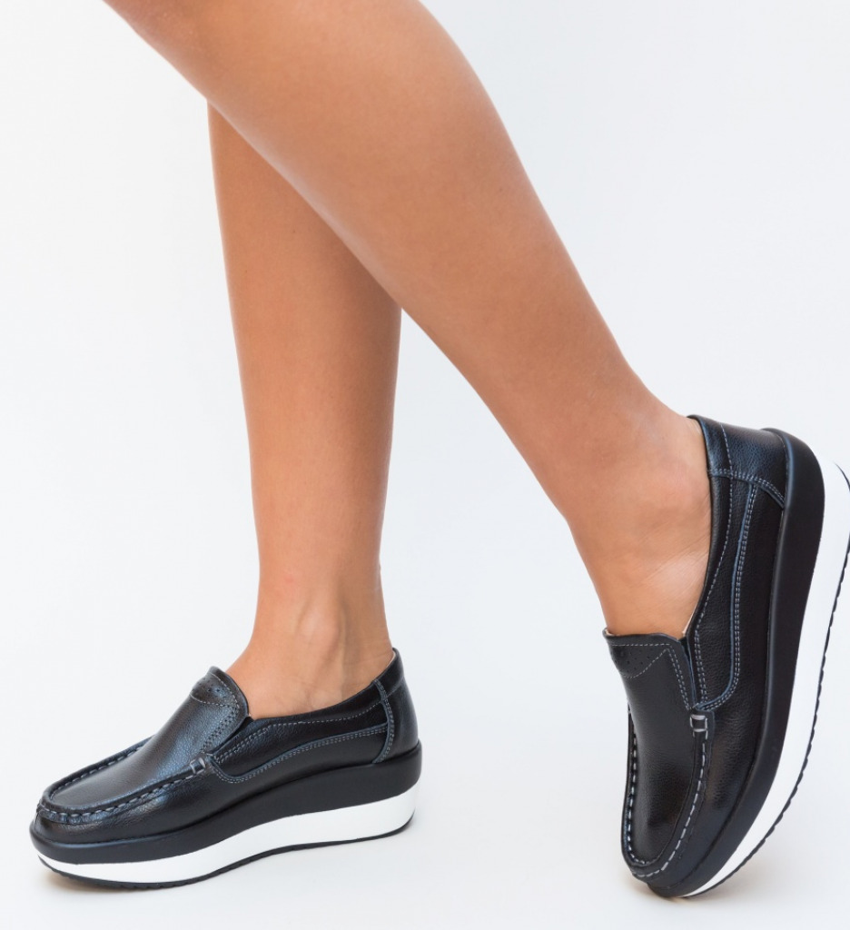 Poze Pantofi Casual Ember Negri depurtat.ro 