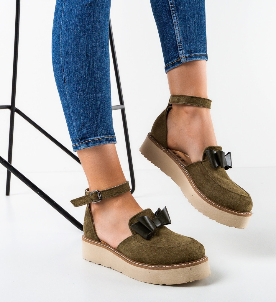 Pantofi casual fytyr khaki