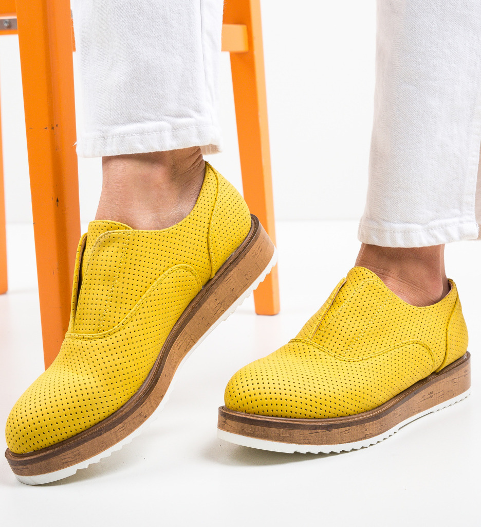 Pantofi Casual Gonaf Galbeni