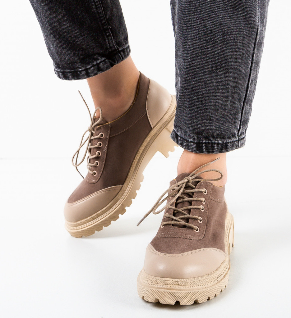 Pantofi casual hascege bej