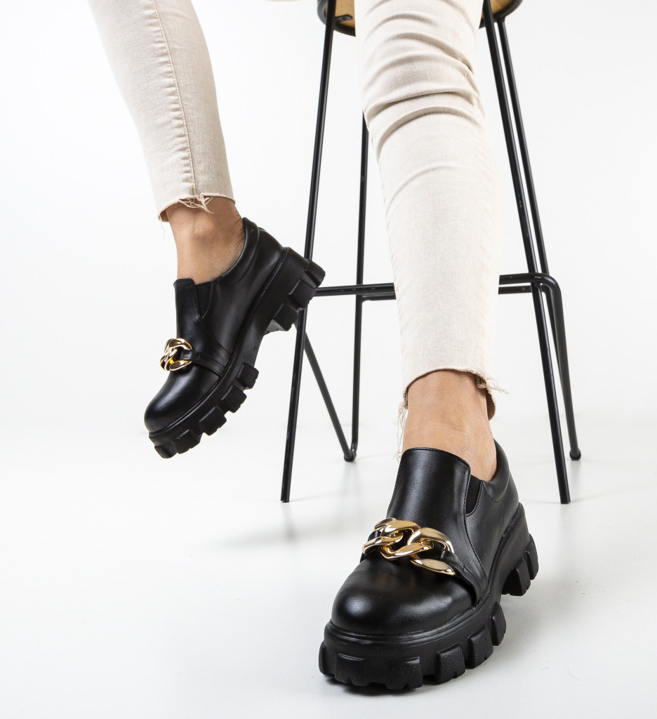 Pantofi casual ibiza negri