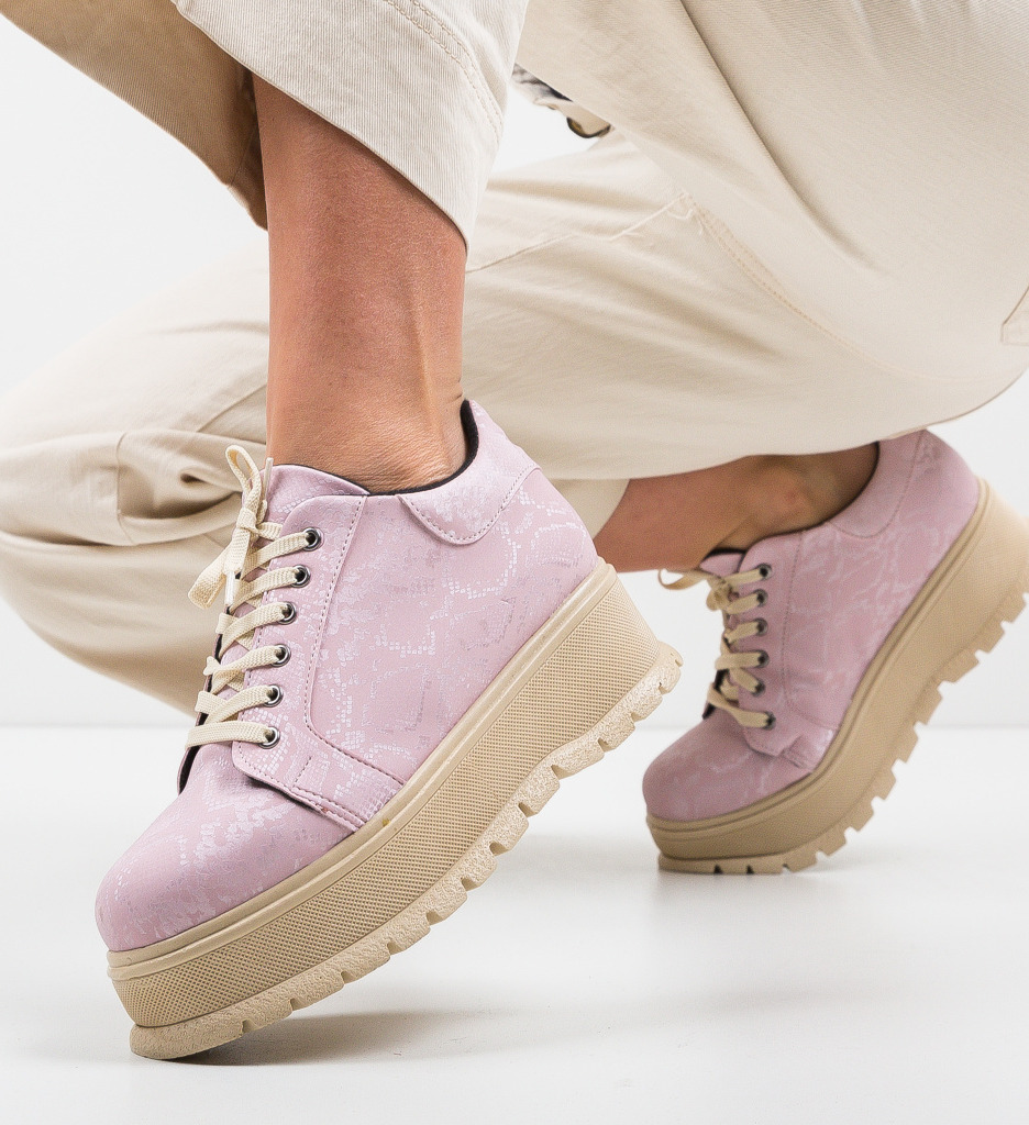 Pantofi casual kislev roz