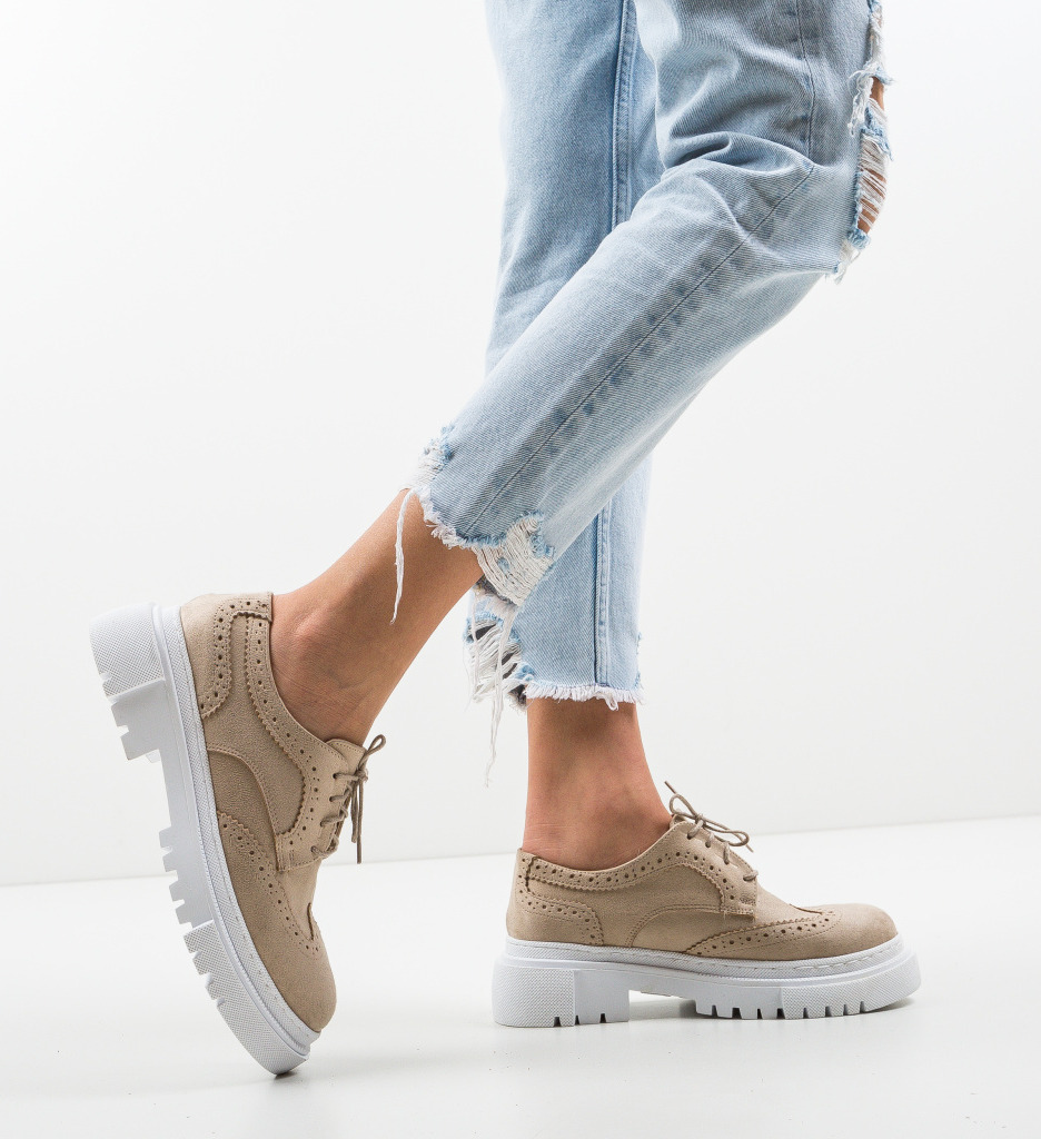 Pantofi casual mrela bej