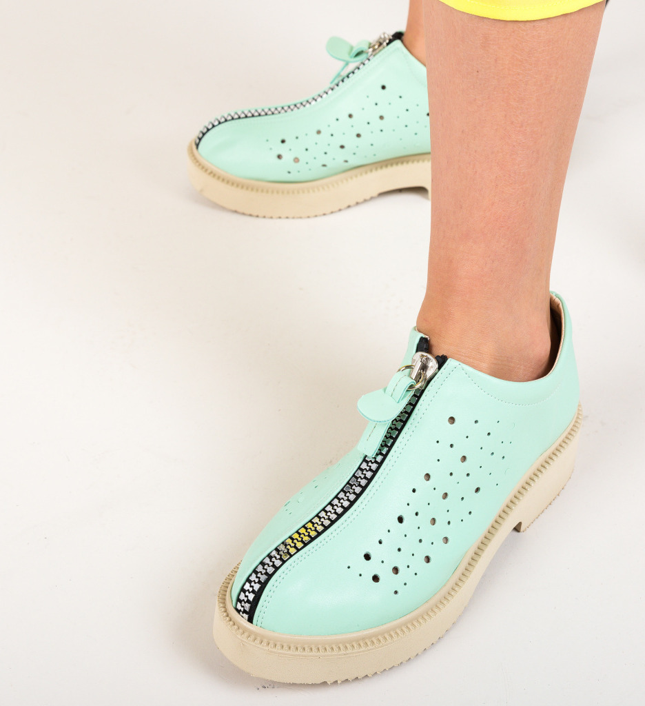 Pantofi casual nikolo turcoaz