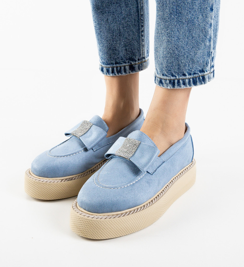 Poze Pantofi Casual Sofia Albastri DePurtat