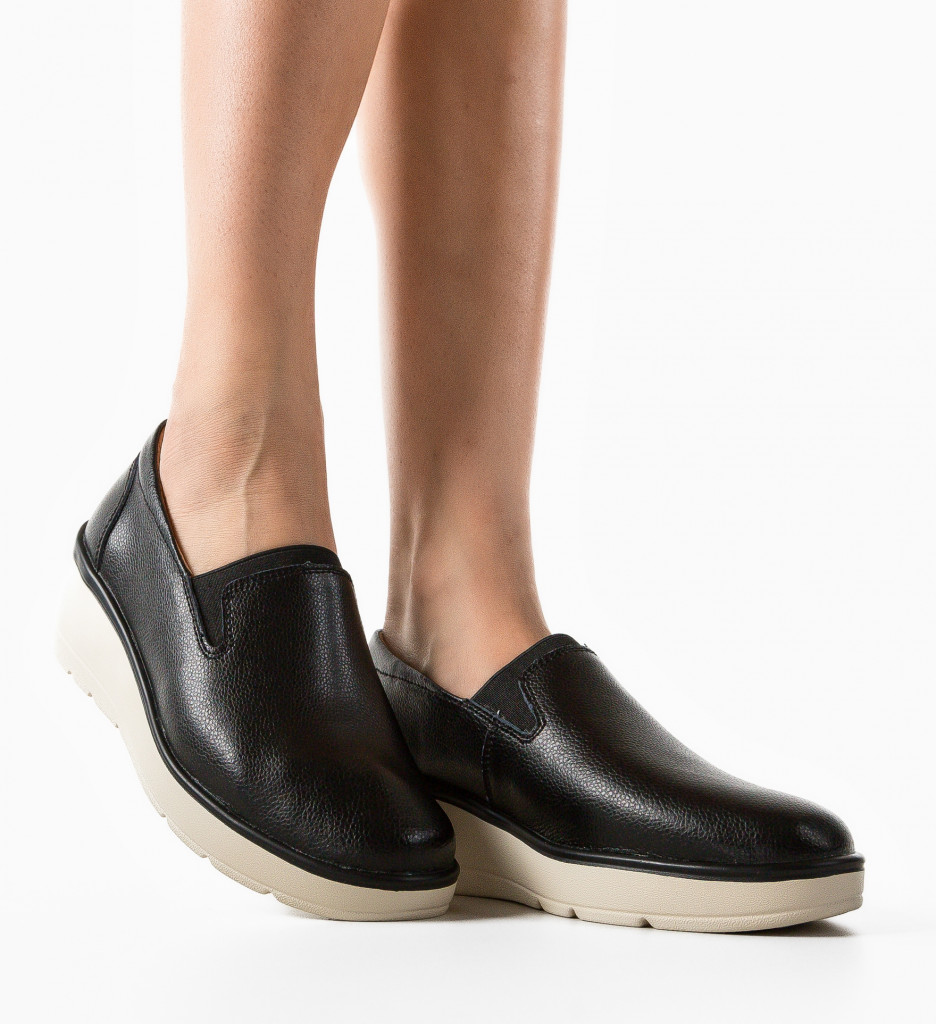 Poze Pantofi Casual Yanam Negri DePurtat