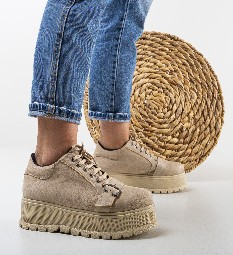 Pantofi Casual Ysrael Bej