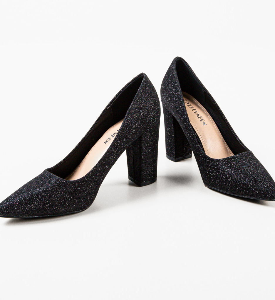Pantofi dama Potter Negri ❤ DePurtat.ro | LeilaShoes.ro